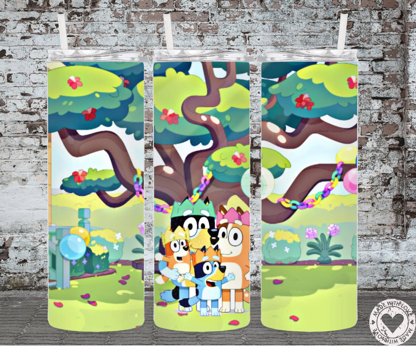 Bluey 20oz Tumbler wrap for sublimation, tumbler wrap, Bluey Tumbler Wrap 20oz sublimation Tumbler