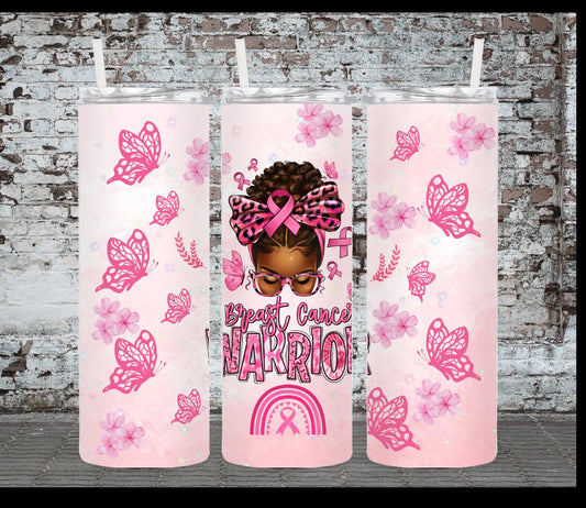 Breast Cancer Awareness 20oz Tumbler Wrap, Tumbler Wrap, Breast Cancer, 20oz Tumbler Wrap